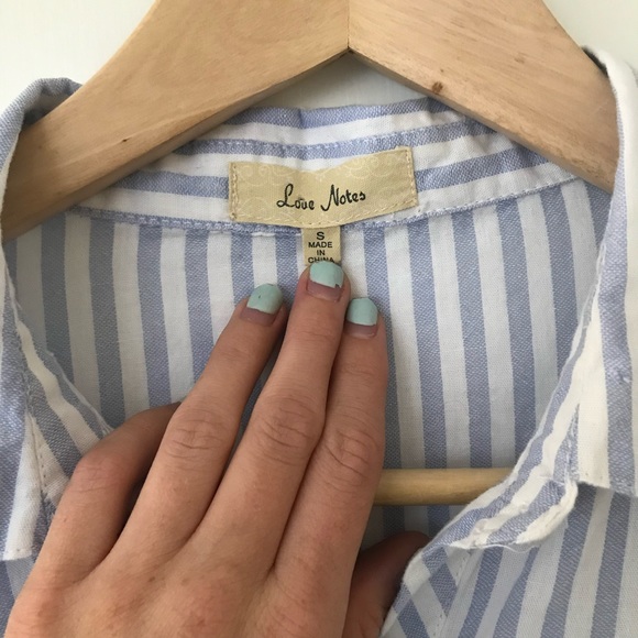 Striped Peplum Blouse - Picture 6 of 8